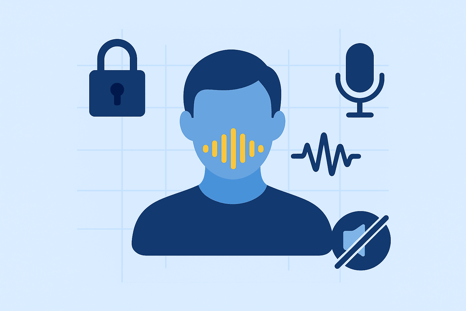 Audio waveform prepared for voice anonymization