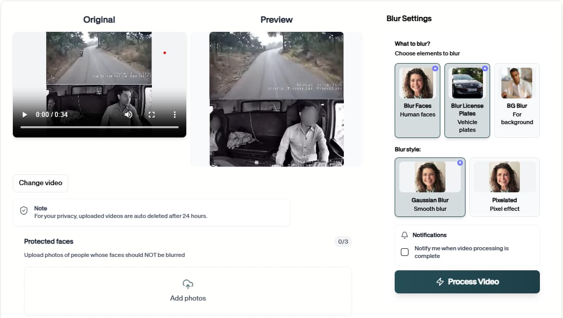 Insurance use case for AI-Powered Censor License Plate