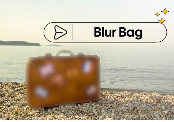 Prompt-based blur interface selecting elements in video