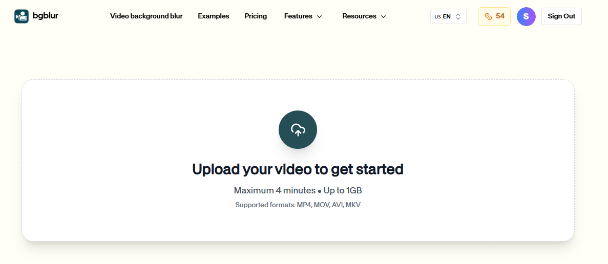 Upload TikTok Video to BGBlur